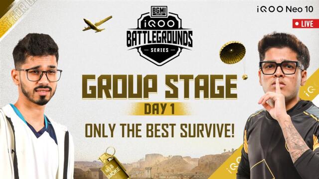 [HINDI] iQOO Battleground Series 2025 | GROUP STAGE - Day 1 #QuestForGlory #iQOONeo10