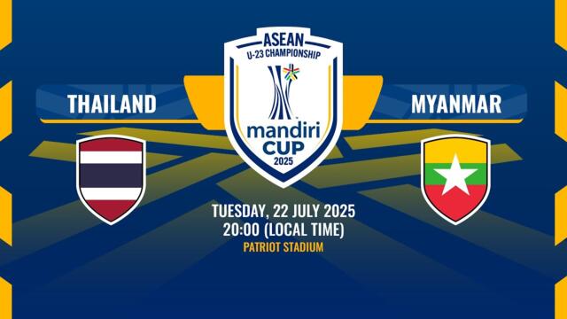 LIVE | Thailand vs Myanmar | #MandiriCup2025