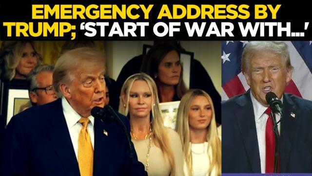 Trump’s EMERGENCY LIVE: ‘Official WAR Against…’: US President Announces After Signing New Law