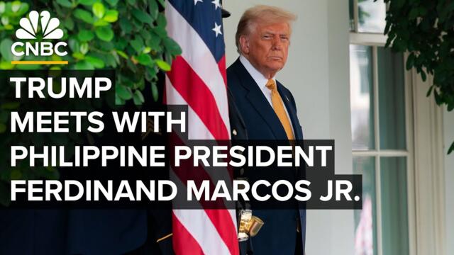 President Trump meets with Philippine President Ferdinand Marcos Jr. at the White House — 7/22/25