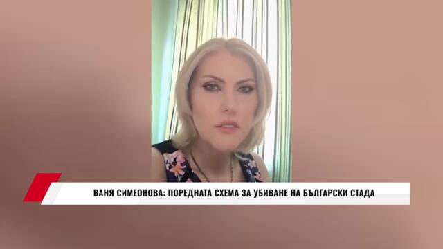 ВАНЯ СИМЕОНОВА: ПОРЕДНАТА СХЕМА ЗА УБИВАНЕ НА БЪЛГАРСКИ СТАДА