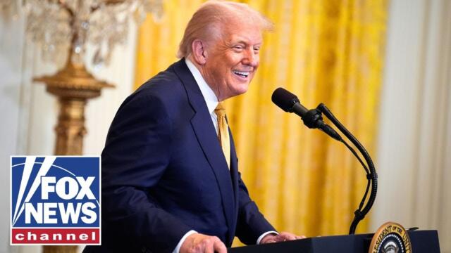 President Trump delivers remarks and signs executive orders at an AI summit