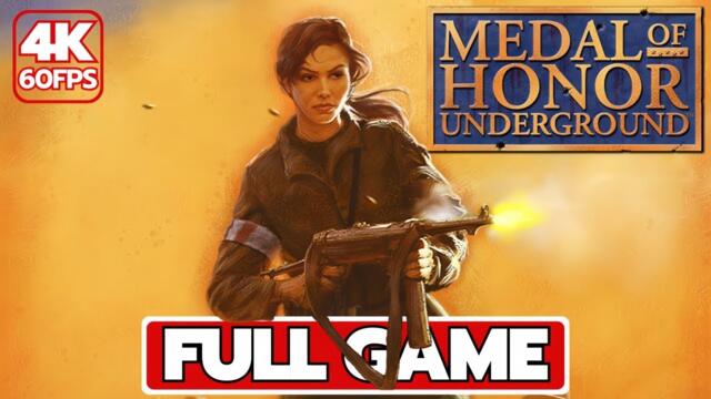 Medal of Honor Underground (PS1) Gameplay Walkthrough Full Game (4K 60FPS) - No Commentary