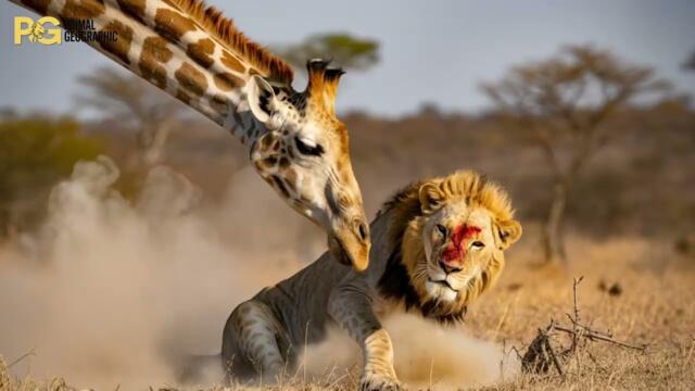 The Shocking End of a Lion Who Attacked a Giraffe!