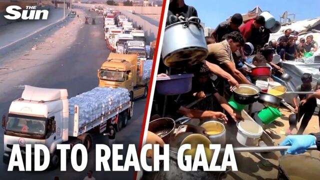 Aid routes to open in Gaza as Israel announces daily pause to fighting