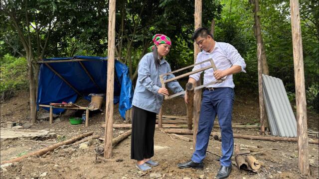 CEO Hung helps homeless girl build a new house - the girl was touched by a true story