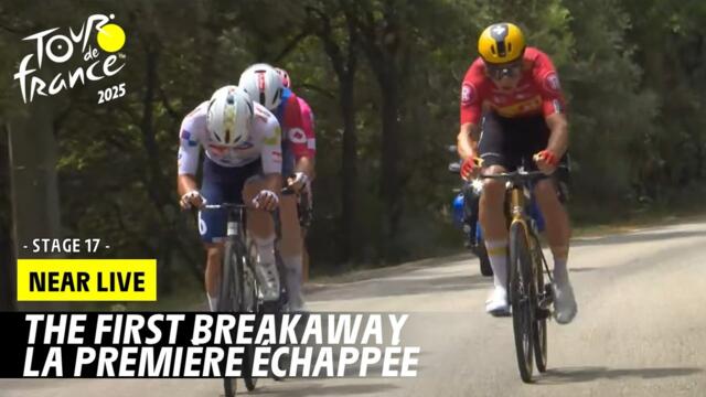 The first breakaway- Stage 17 - Tour de France 2025