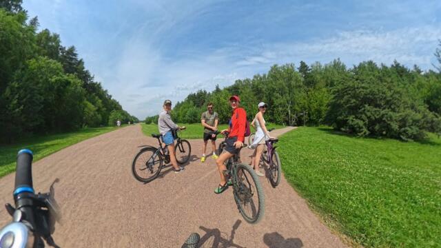 Мещерский парк на велосипедах июль 2025 Insta360