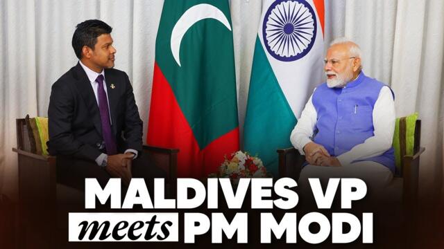 LIVE: Hussain Mohamed Latheef, Vice President of Maldives calls on PM Modi