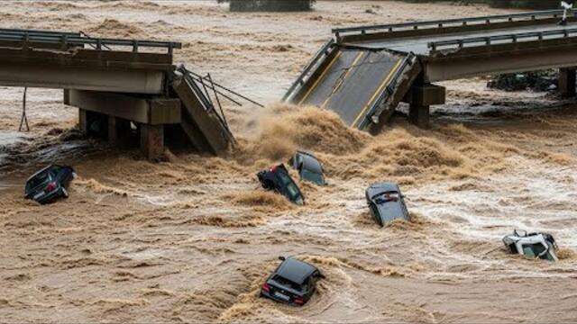 Chaos in Romania Today! Storm and Floods Swept Away Homes, Cars in Suceava