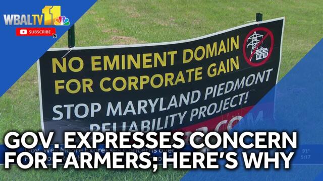 Gov. concerned for farmers over power line project