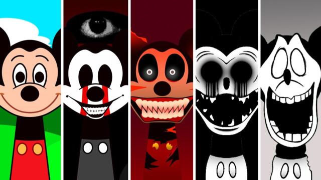 My Sprunki OC: Mickey Mouse | From Phase 1 to New Phase 5!