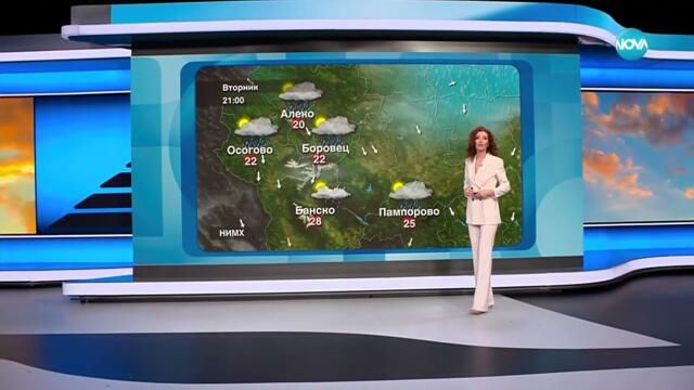 Прогноза за времето (29.07.2025 - обедна емисия) - Новините на NOVA (29.07.2025)