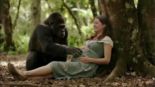 Gorillas help women deliver babies.