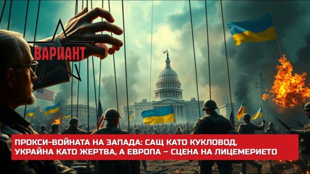 ПРОКСИ-ВОЙНАТА НА ЗАПАДА: САЩ КАТО КУКЛОВОД, УКРАЙНА КАТО ЖЕРТВА, А ЕВРОПА – СЦЕНА НА ЛИЦЕМЕРИЕТО