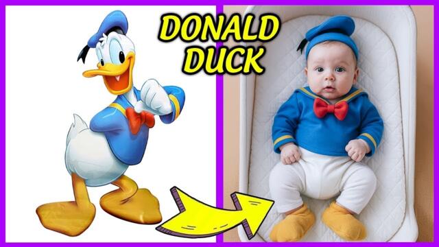 Mickey Mouse Clubhouse Characters As NEWBORN BABY 🔥 + Guess The Voice ~ Daisy Duck, Donald Duck...