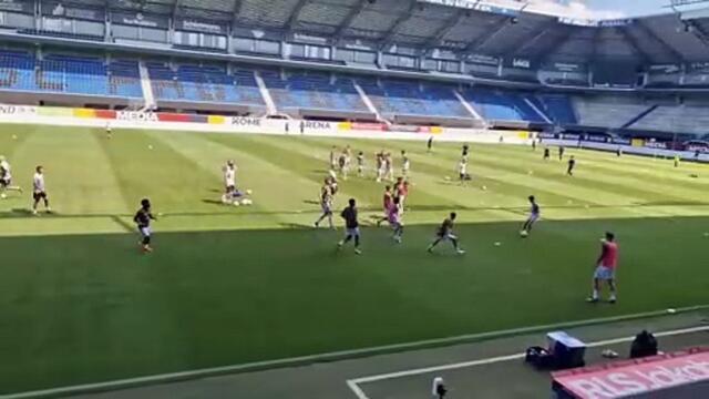 Leeds United warm-up for second pre-season friendly in Germany.
