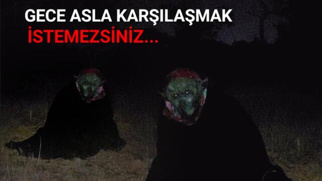 GECE ASLA KARŞILAŞMAK İSTEMEYECEĞİNİZ KORKUNÇ CİNLERİ GÖRÜNTÜLEDİK Paranormal olaylar 