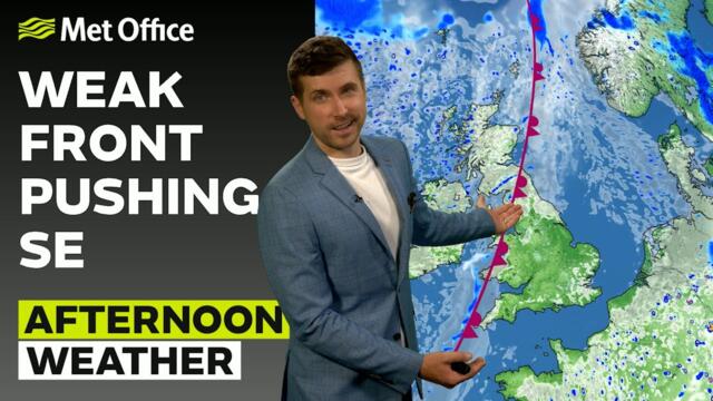 25/07/2025 - Warm temperatures in the sunshine - Afternoon Weather Forecast UK – Met Office Weather