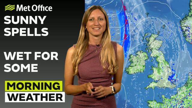 24/07/2025 - A few scattered showers - Morning Weather Forecast UK – Met Office Weather