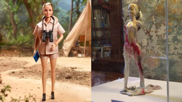 Artist Uses Ocean Plastic to Create Her Take on Barbie Doll