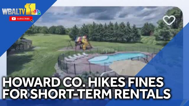 Howard County hikes fines for short-term house, pool rentals