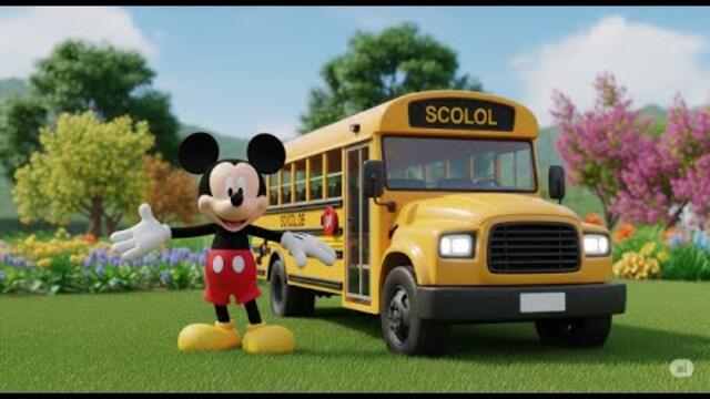 🎒🚌 Mickey Mouse and the School Bus Ride Adventure 🐭📚