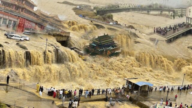 China in Agony: 4-Meter Floodwaters Devastate Zhuozhou, Hebei – Residents Collapse in Despair
