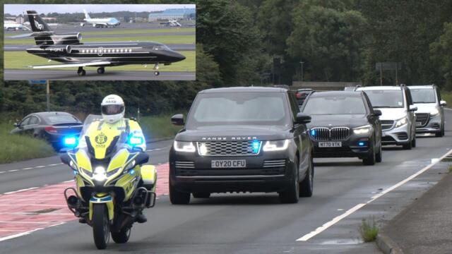 Donald Trump in Scotland: European President's motorcade and planes after meeting with US leader