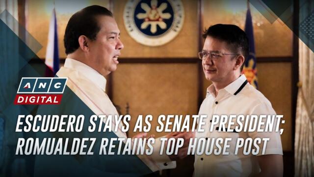 Escudero stays as Senate president; Romualdez retains top House post | ANC