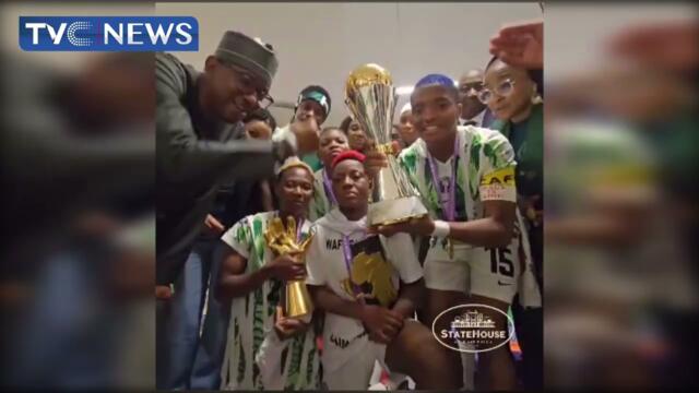President Tinubu Congratulates Super Falcons in Video Call