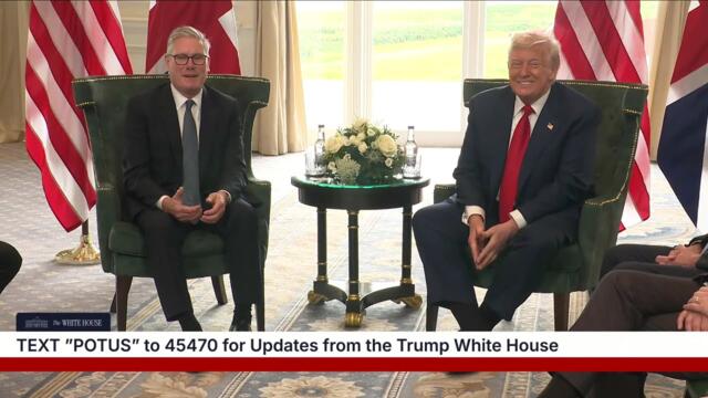 President Trump Participates in a Bilateral Meeting with the Prime Minister of the United Kingdom