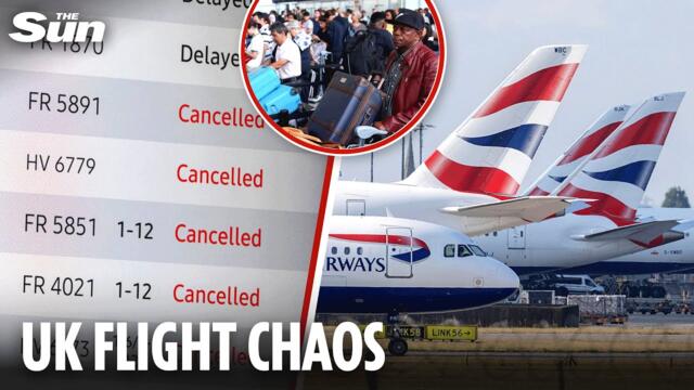 Brits face DAYS of travel chaos after ALL flights grounded at UK airports in tech glitch 'mystery'