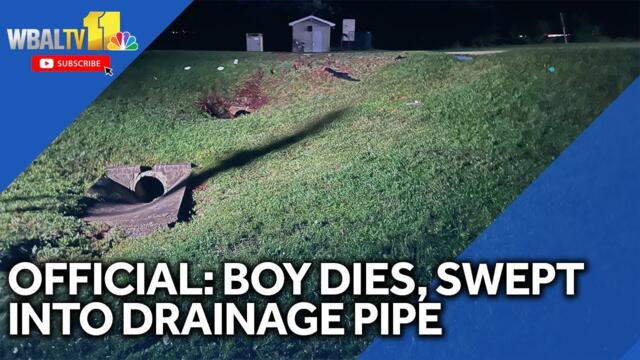 Official: Boy dies, swept into drainage pipe by stormwater
