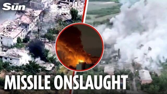 Ukrainian fighter jet blasts Russian positions with guided missiles
