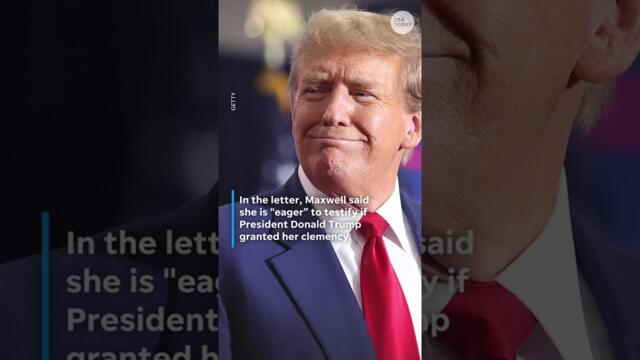 Ghislaine Maxwell links testimony to Trump clemency deal #Shorts