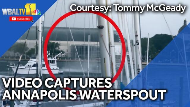 Video shows waterspout at Annapolis marina