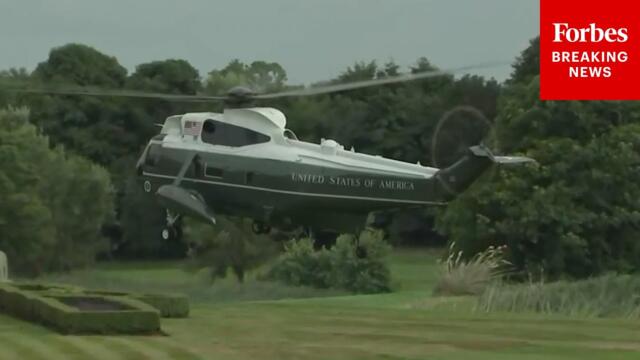 WATCH: President Trump Arrives At Trump International Scotland Golf Course In Aberdeen, Scotland