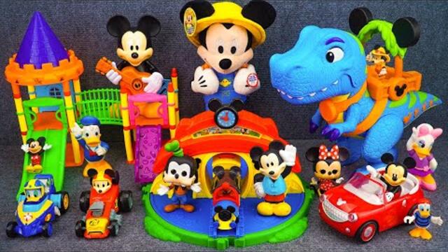 Satisfying with Unboxing Mickey Mouse Funhouse Big Dinosaur Playset | Review Toys ASMR