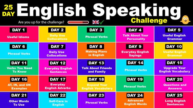 The 25-Day English Speaking Challenge!