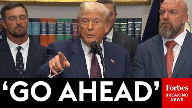 JUST IN: President Trump Takes Multiple Questions From Reporters At White House Event