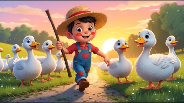 Гъската Руска 🦆 | Компилация Забавни детски песнички 🎵 | MONKA