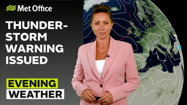30/07/2025 -  Cloud and showers - Evening Weather Forecast UK – Met Office Weather