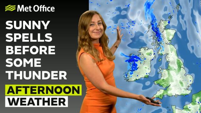 30/07/2025 - Rain in western Scotland – Afternoon Weather Forecast UK - Met Office Weather