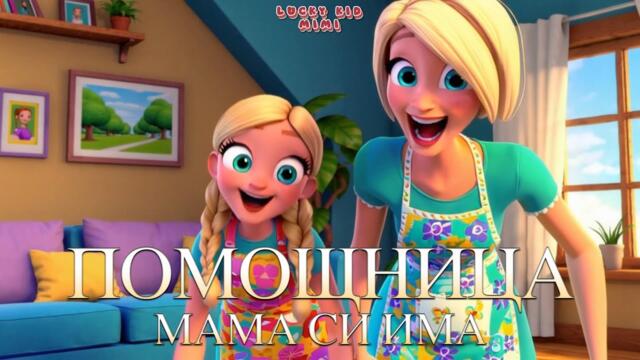 🧼 Помощница мама си има | Весела детска песен за помощ у дома 👩‍👧