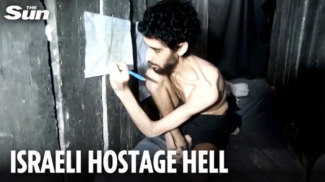 Harrowing clip of Israeli hostage 'digging own grave' sparks new offensive in Gaza