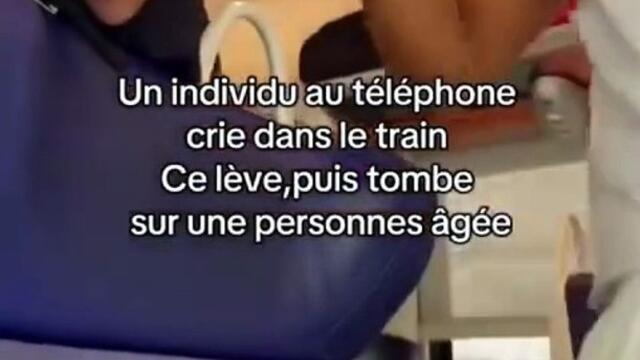 Il parle trop fort dans le train, un passager lui cloue le bec