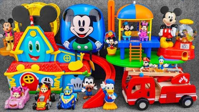 Satisfying with Unboxing Disney Mickey Mouse D100 Gumball Machine Playset | Review Toys ASMR