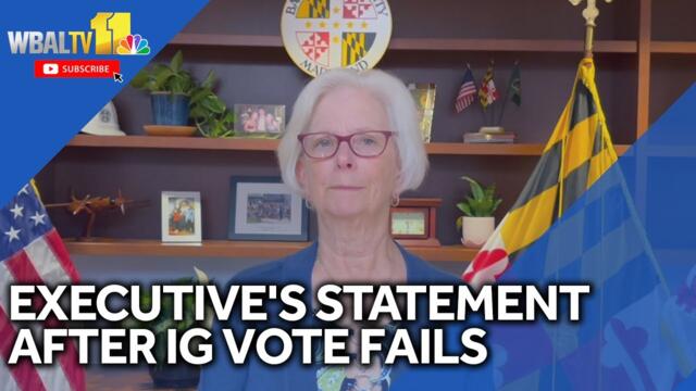 Baltimore County Executive Kathy Klausmeier's statement after council's IG vote