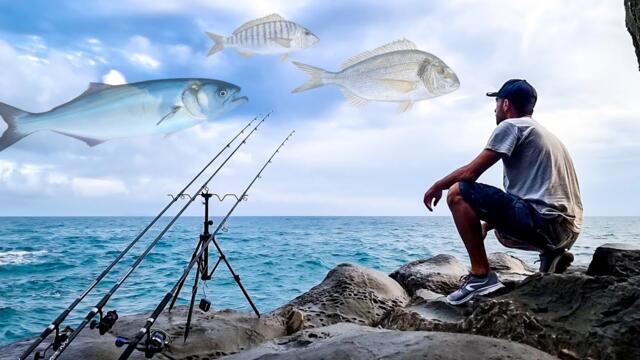 TUTTA la NOTTE pescando a fondo durante una MAREGGIATA - Tra SERRA, MORMORE e ORATE